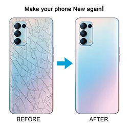 For OPPO Find X3 Lite Glass Material Battery Back Cover(Frosted Silver)