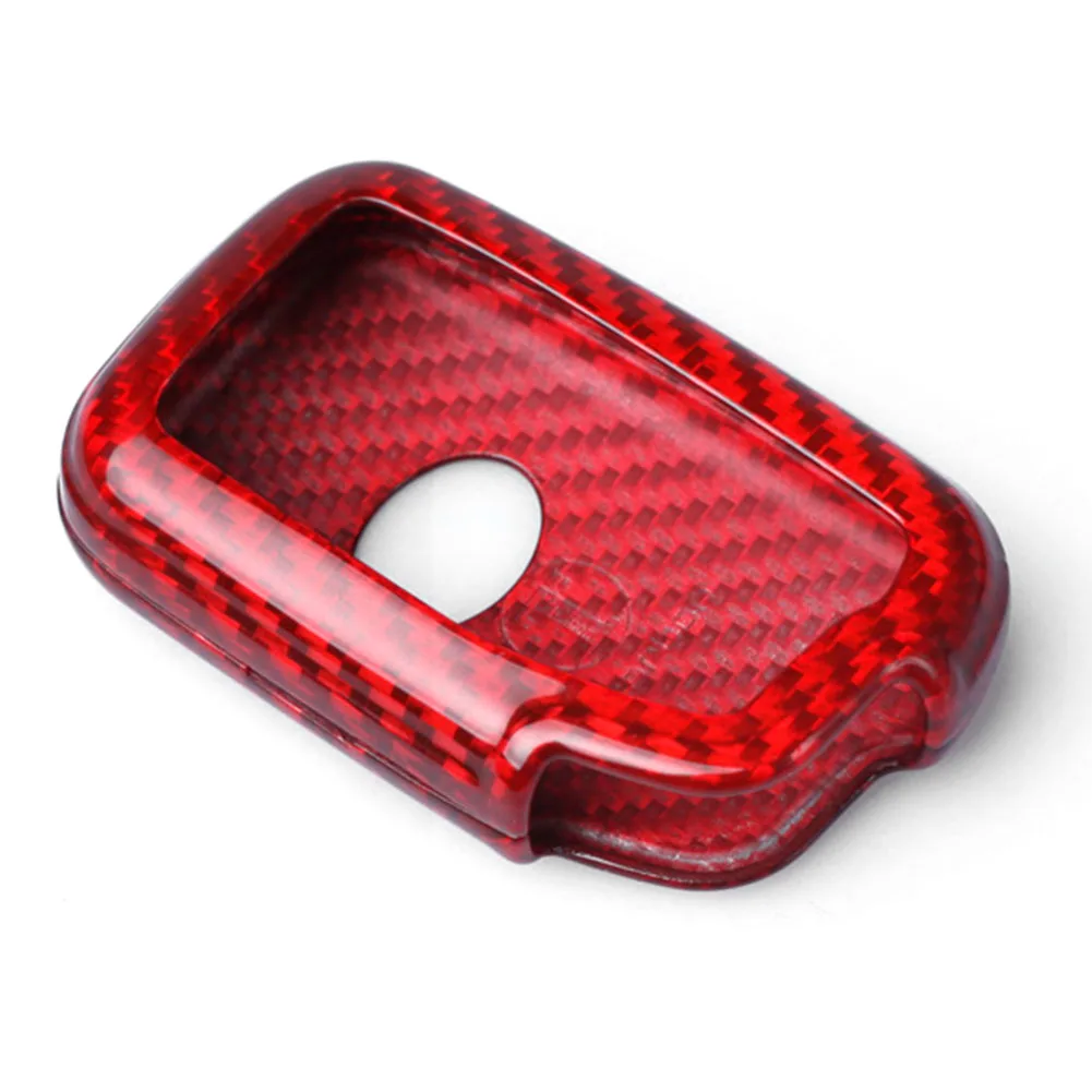 Auto Car Real Carbon Fiber Remote Key Red Cover Case For Lexus RX450 350 LX570 GS460