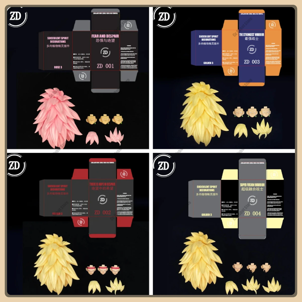 

[В наличии] ZD Studio Dragon Ball SHF Super Saiyan SSJ3 Vegeta, Bardock, Goku, Черная фигурка Gogeta с аксессуарами