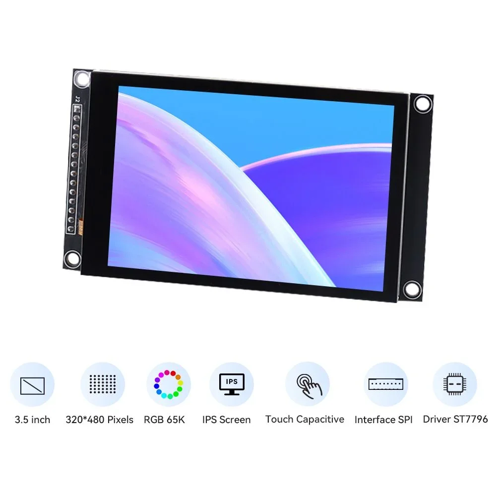 3.5inch IPS SPI LCD Capacitive Touch Display 320x480 Module With ST7796 Driver, Arduino Compatible with free shipping