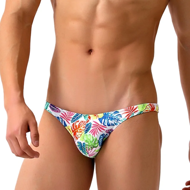 Ultra Low Waist Swimwear Men Swim Briefs Sexy Half Hips Mini Bikini Panties Slip Man Swimsuit Swim Trunk Męski strój kąpielowy