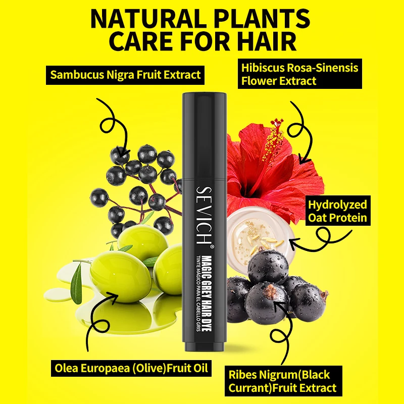 المتاح صبغة شعر القلم 4 ألوان كريم صبغة شعر التستر المؤقت الأبيض خافي عيوب الشعر المحلي اللمس حتى عصا لون الشعر عصا #5