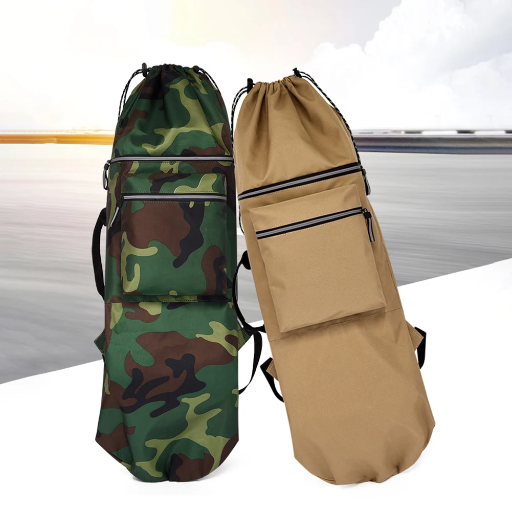 Skateboard Storage Backpack Oxford Cloth Diving Equipment Storage Bag Multifunction Drawstring Closure Skate Accessories