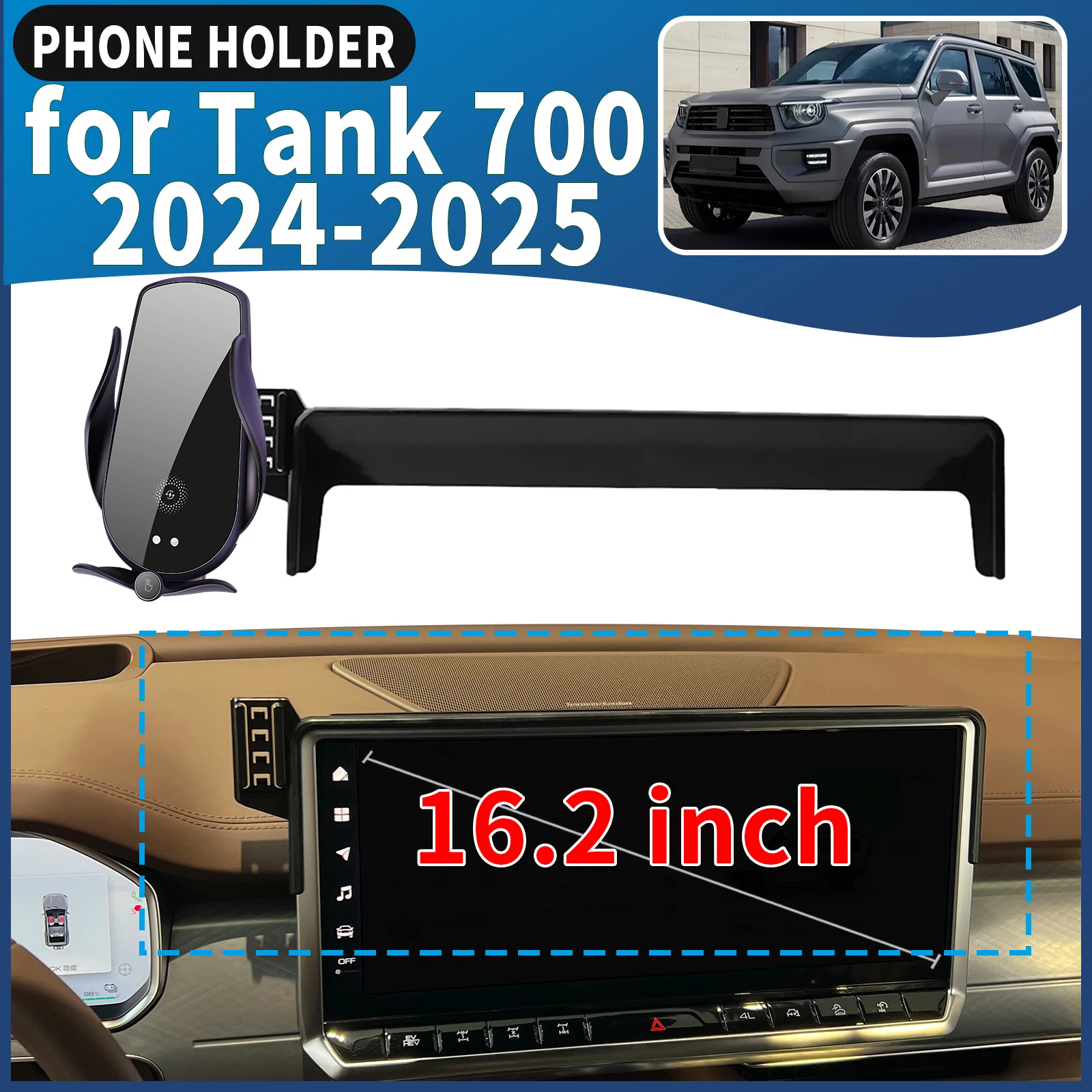 

fit for Tank 700 Tank700 2024 2025 Car Phone Holder Mount Vehicle-Specific GPS Navigation Easy Installation accessoires