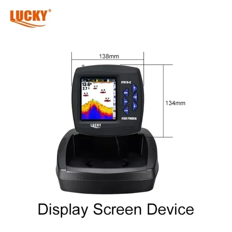 New LUCKY FF918C-WL Color Display LUCKY  Sonar Ff918 Remote Control 500m Wireless Operating Range Fishfinder