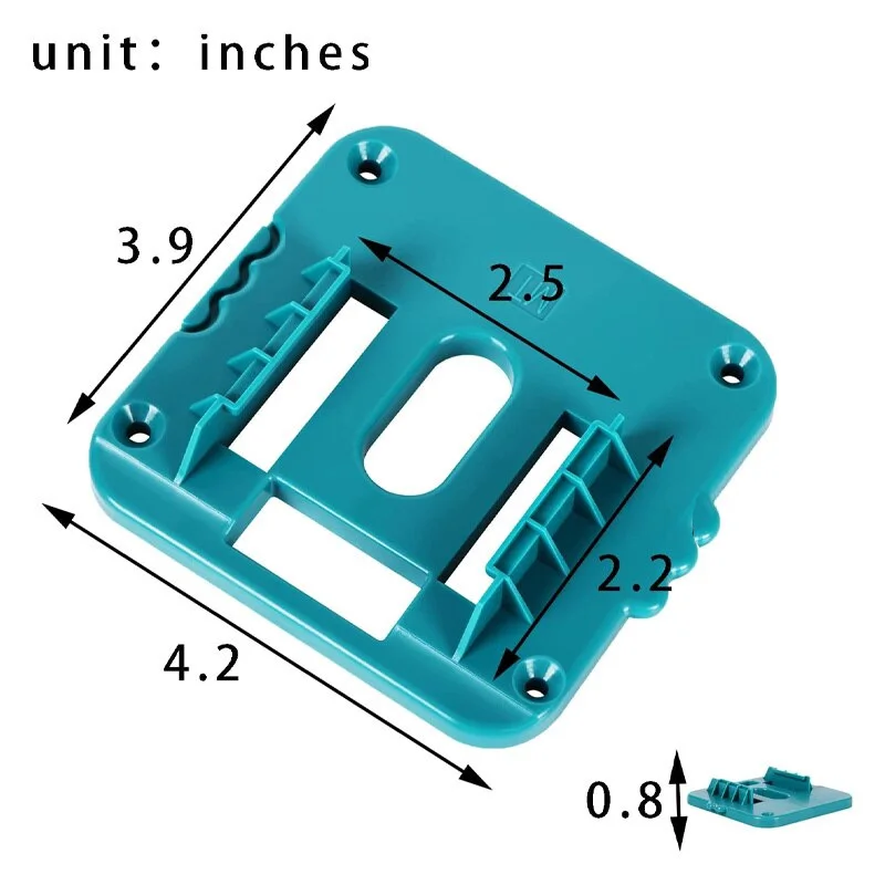 Imagem -06 - Battery Holder para Makita Battery Storage Rack Wall Mount Battery Dock Display Prateleira Workbench 14.4v 18v pc Pcs