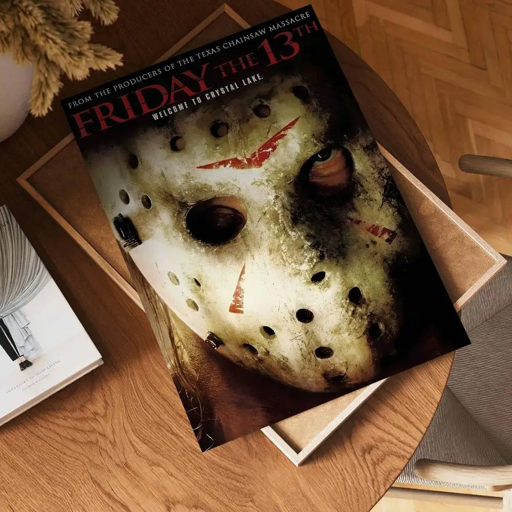 f-Friday 13th h-أفلام الرعب ملصق جدار الفن الطباعة مقاوم للماء غرفة المعيشة المنزلي غرفة نوم بار ديكور جمالي
