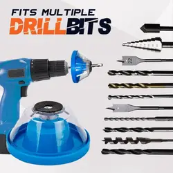 Drill Dust Collector & Display Case 4 - 10mm Power Tool Drill Bit Accessories Fine Powder Settles Across The Room Products