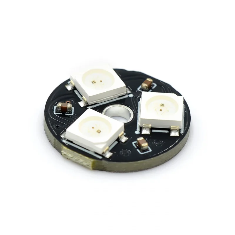 WS2812 1 Buah, 8-Bit, 12-Bit, 16-Bit, 24-Bit, WS2812 5050, RGB LED, dengan Driver Bawaan