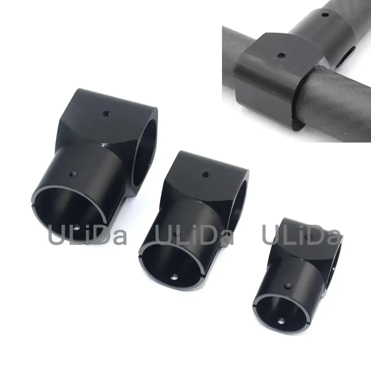 CNC UAV Aluminum Alloy Three-way Fixed Scaffold 20 25 30mm Tee Joint Connector