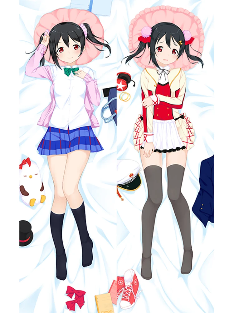 

Dakimakura Anime Pillow Cover Yazawa Nico Double Sided Print 2Way Cushion Bedding Festival Gifts Gifts