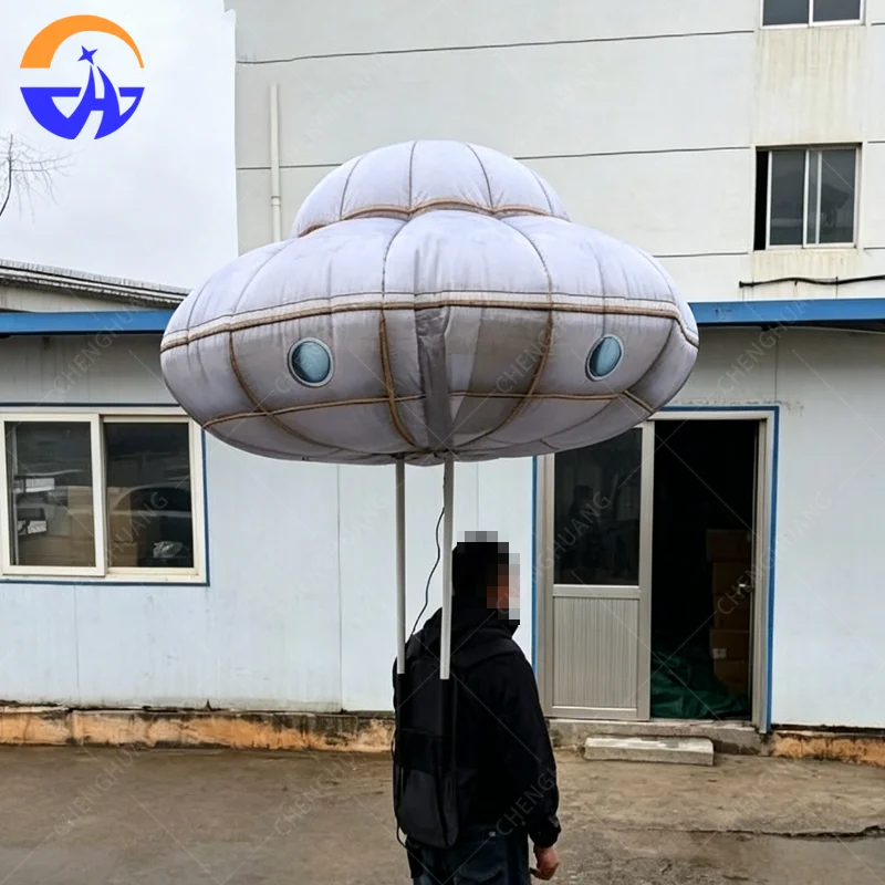 

Inflatable Backpack Puppet Outdoor Space Themed Parade Performance Use Inflatable UFO Puppet Walking UFO Puppet