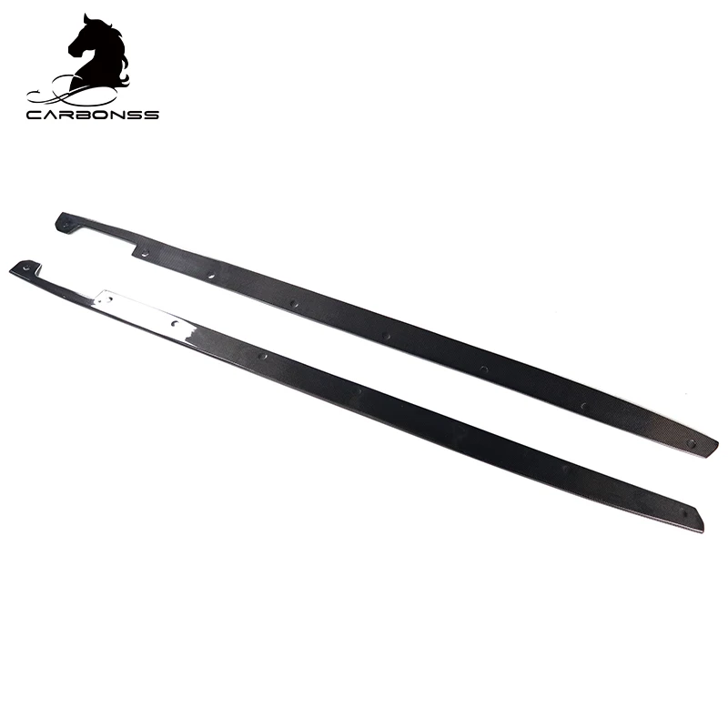 CMST نوع ألياف الكربون الجانب تنورة تمديد الشفاه سيارة الجانب تنورة لسيارة G20 #3