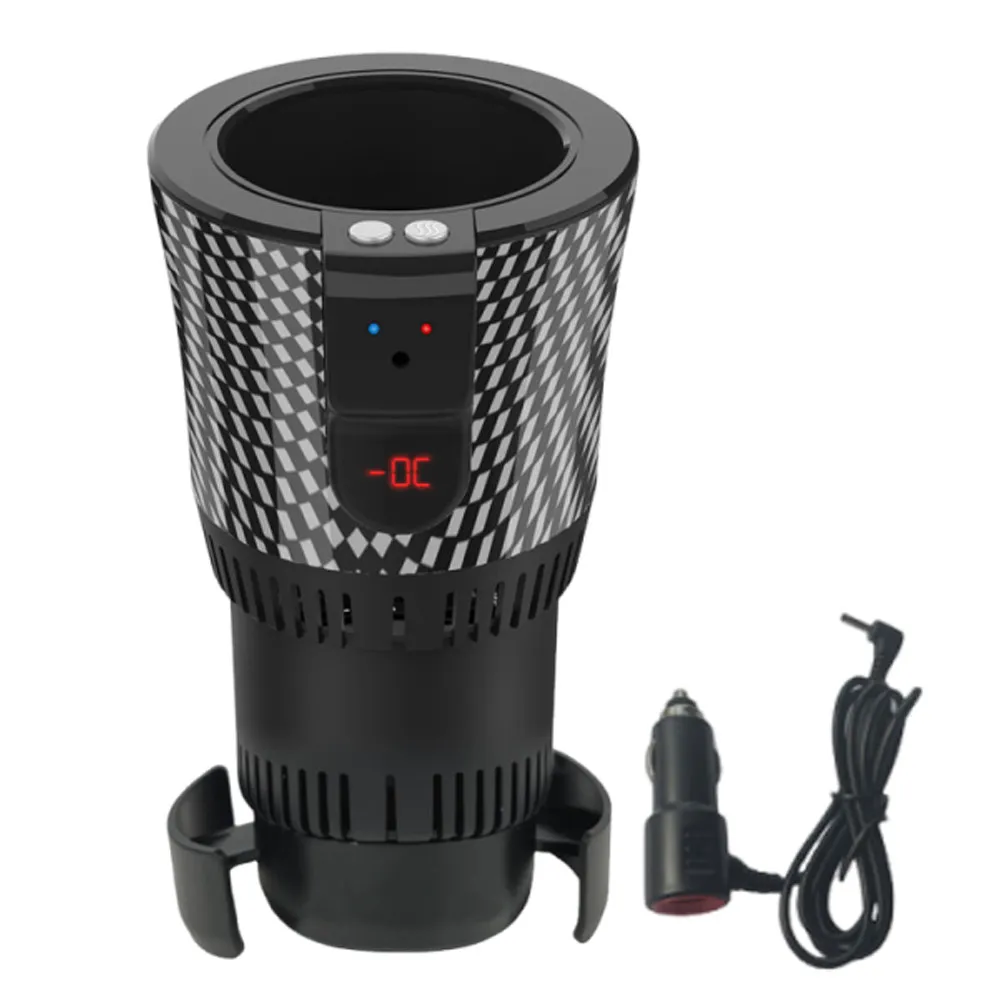 

Electric Car Cup Warmer Cooler 2-in-1 Temperature Control Mug with Digital Display Compact Portable Design for Hot Cold Drinks