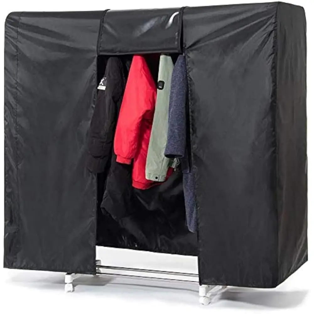 

Garment Ra Cover (Clothes Ra Not Luded),59"" Clothes Ra Cover For Storage,Hanging Clothing Protectors Wardrobe Cover,Waterproof