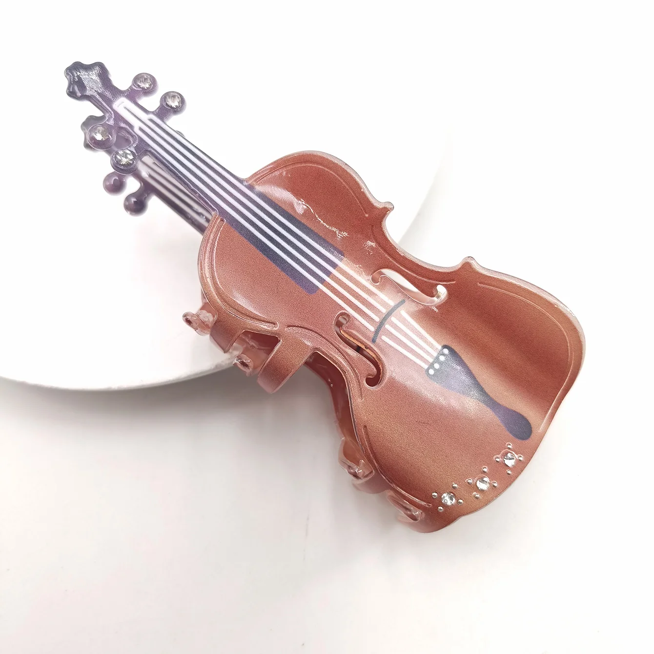 1PC Guitar Violin Hair Clip Music Festival Guitar Hair Claw Strong Hold Fashionable Barrettes Buns Pigtails Ponytail Hair Clips