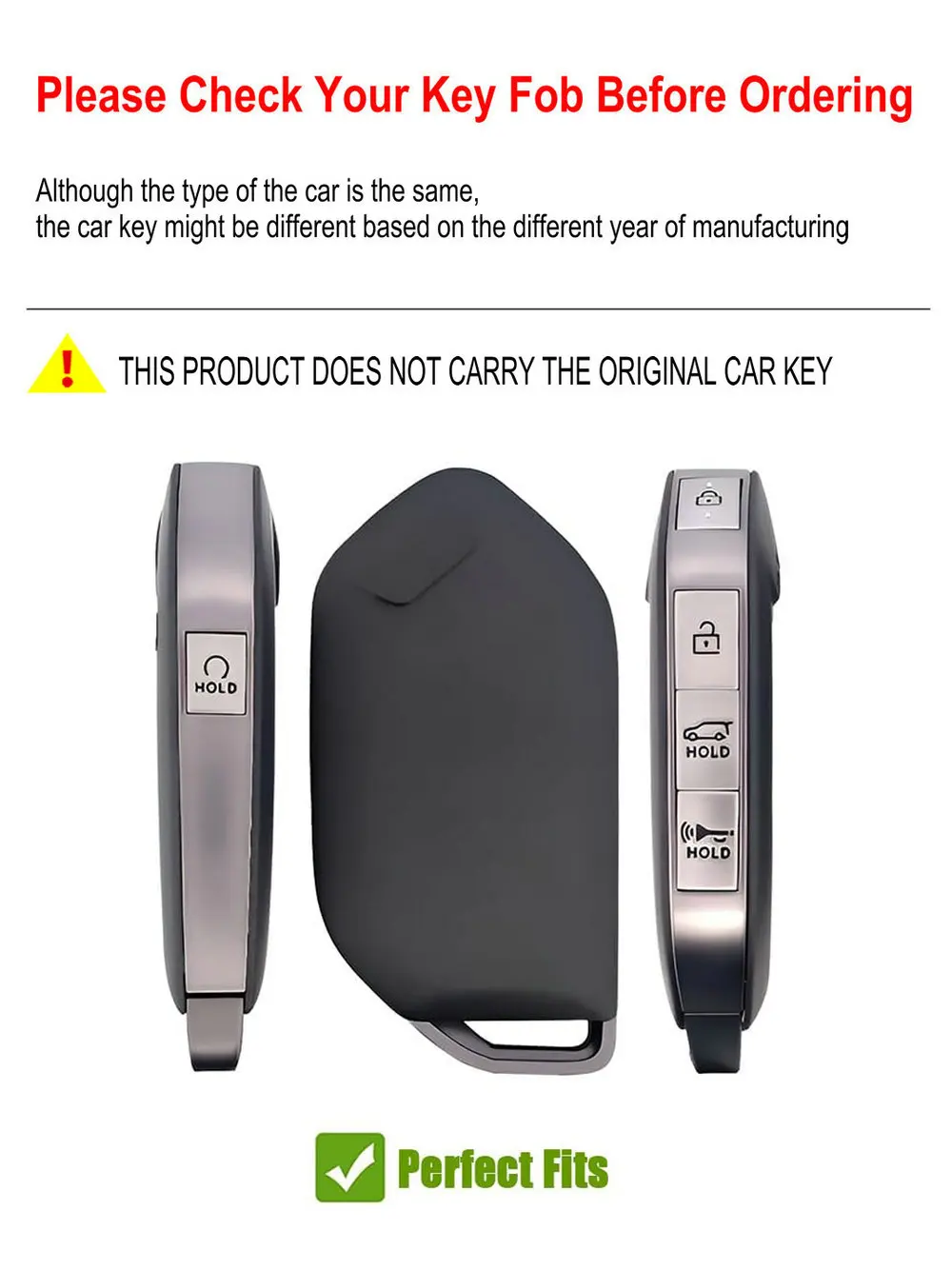 Car Key Fob Case Leather Key Cover Smart Remote Shell Accessories for KIA K5 Telluride SX X-Pro Sorento EV9 5 Button 2023-2025