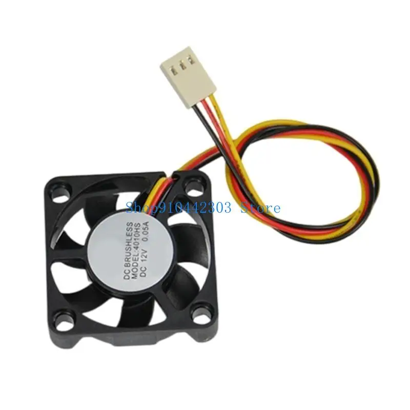 652F ABS 4010 40x40x10 Fan 12V with 3Pin Connection Brushless Coolers for VR Headset Cooling