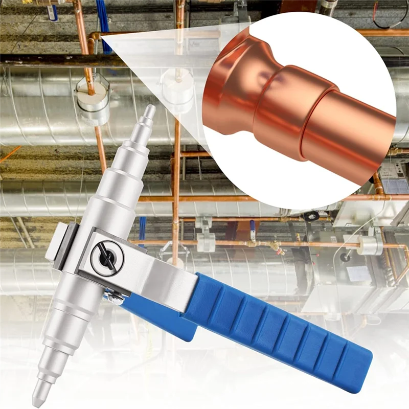 [NEWA08R】 Pipe Expander Universal Hand Tool Manual Refrigeration Tube Expander Kit 3/8
