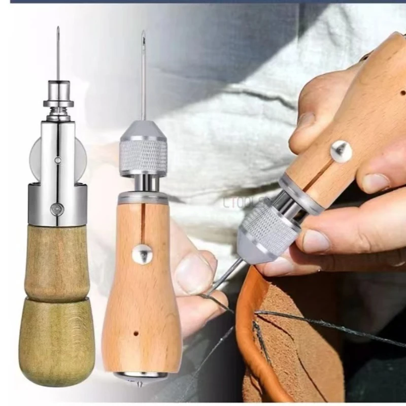 

Бытовая ручная швейная машина, прочное многофункциональное перфорационное шило, сделай сам, кожаное ремесло, оборудование для загара овощей, вспомогательный инструмент