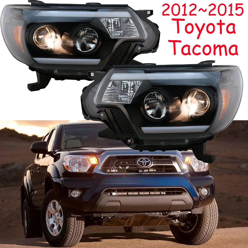 

2012~2015y car bupmer head light for Toyota Tacoma headlight car accessories LED DRL HID xenon fog for Toyota Tacoma headlamp