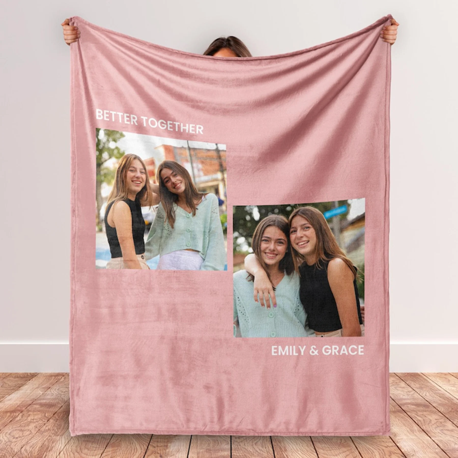 Personalized Photo Custom Blanket, Vintage Flannel Blanket, Custom Gift for Couples and Family Memories, Unique Souvenir Present