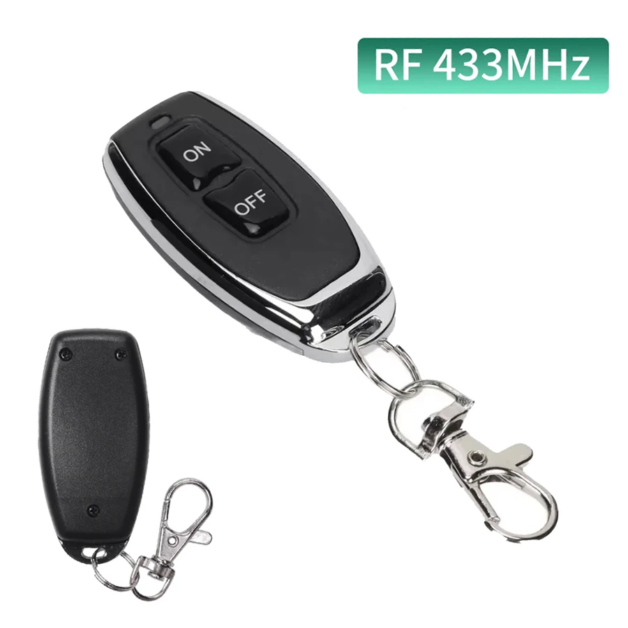 Universal RF 433MHz Wireless Copy Switch 2-Button Gate Garage Door Control Duplicator Remote Control Key Learning Code EV1527