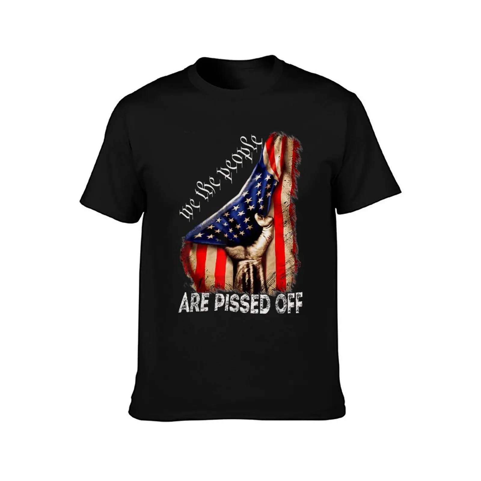 We the People Are Pissed Off Vintage US America Flag T-Shirt graphic shirts vintage anime shirt shirts men graphic