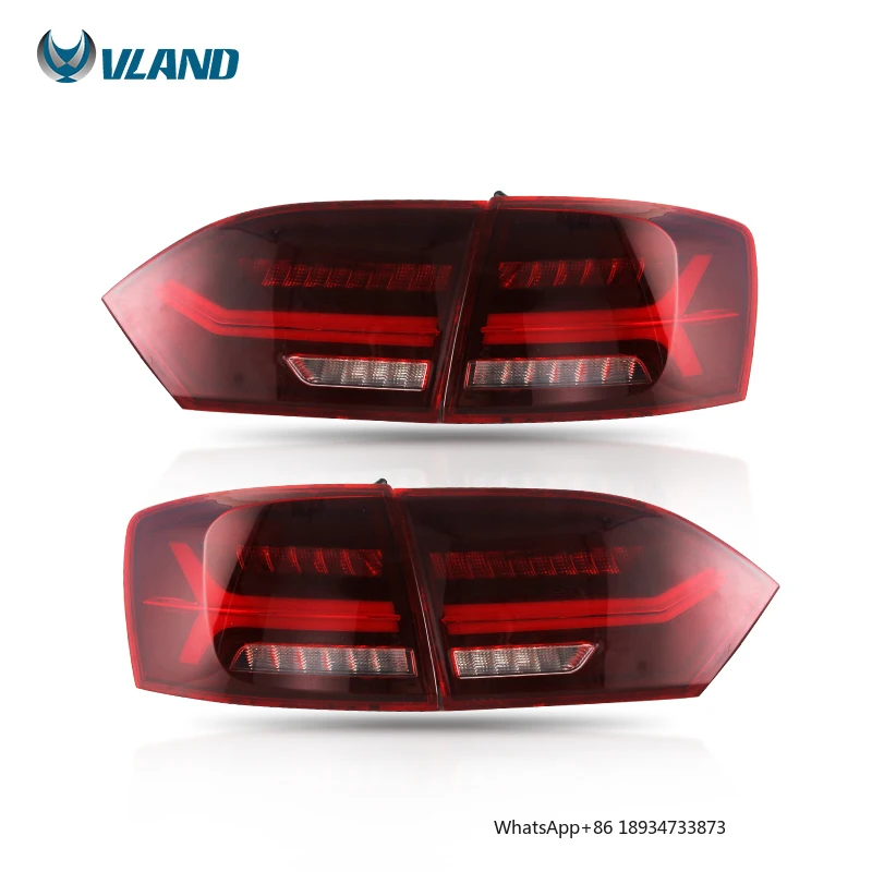 VLAND Tail Lights Assembly Tail Lamp For Sedan Sequential Turn Signal 2012-2019  For  Jetta Sagitar 6th Generation