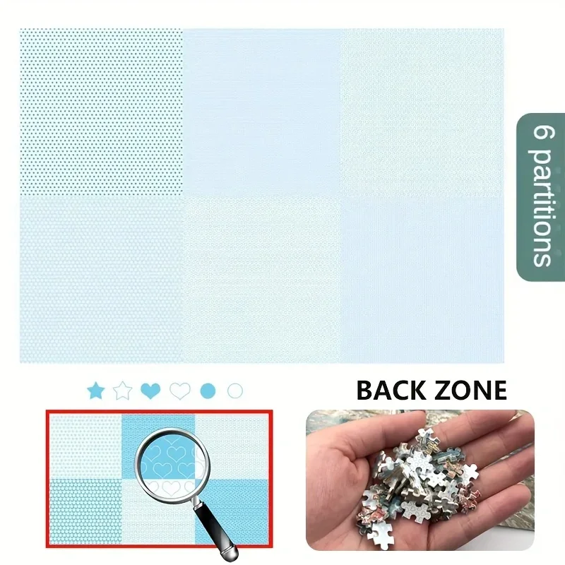 38 x 26 cm Mini-Puzzle mit 1000 Teilen, Meeresmädchen-Paare – Mini-Größe, Premium-Papierkunst, Wanddekoration, einzigartiges Geschenk für Familie/Freunde