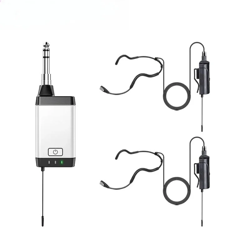 1 drag 2/4 waterproof headset microphone, wireless microphone for fitness instructor teaching