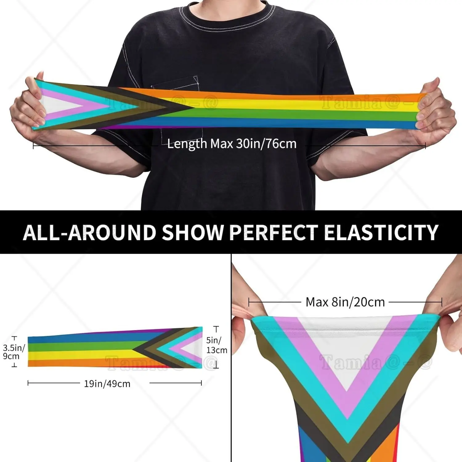 LGBT Gay Pride Cooling Sleeves สําหรับผู้หญิงผู้ชายแฟชั่นแขนแขนป้องกันแสงแดดพร้อมรูนิ้วหัวแม่มือสําหรับกีฬากลางแจ้ง