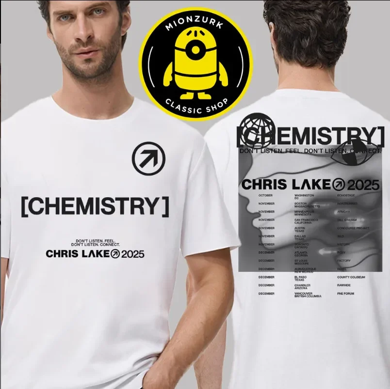 Chris Lake Chemistry 2025 Tour Schedule Falling Two Sided Unisex T-Shirt