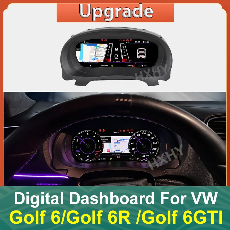 

Car LCD Digital Cluster Virtual Cockpit SpeedMeter Dash For Volkswagen Golf 6 Golf 7 Passat B6 B7 B8 Tiguan Instrument Panel