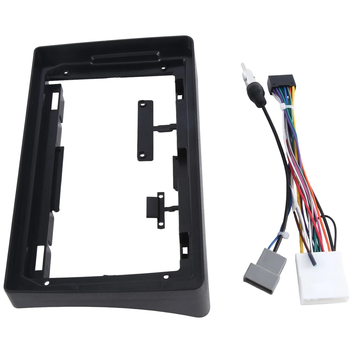Marco de Radio de coche de 9 pulgadas para Nissan NAVARA D40 2006-2012 Kit de tablero instalar adaptador de bisel de consola Facia
