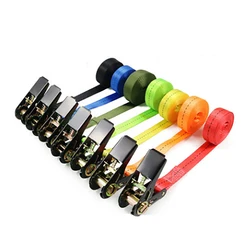 2m Stretch belts Strap for fastening 800Kg Wear Resistant Trailer Loads Heavy Duty Ratchet Strap Cargo Tie Down Durable No Hook