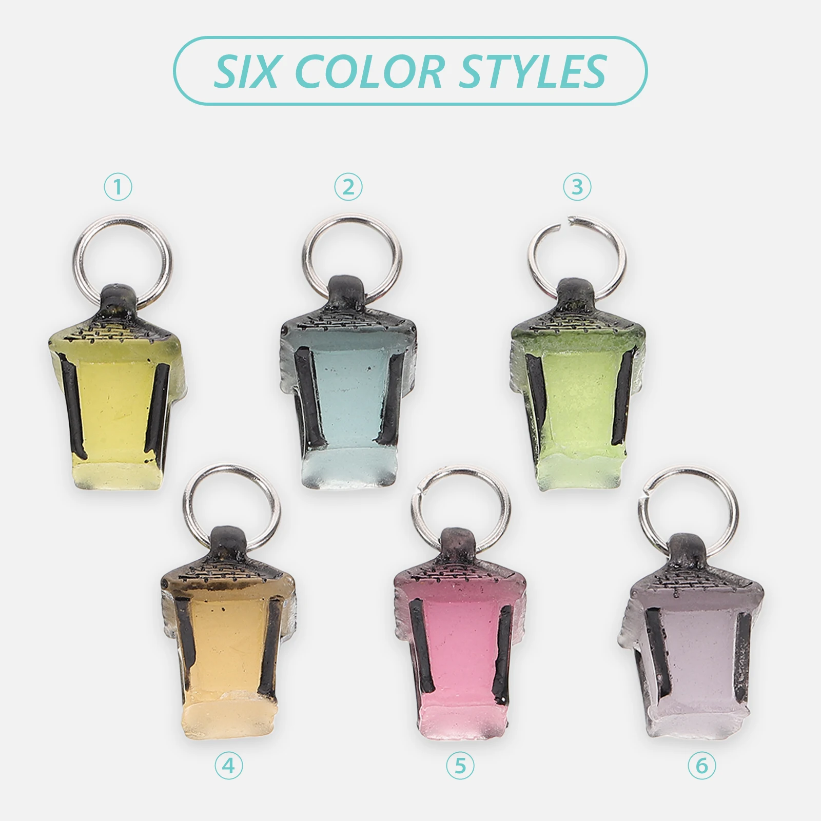 12 قطعة صغيرة مضيئة فانوس الديكور Diy بها بنفسك الحرفية تخطيط المشهد ديكور الراتنج الحرفية فانوس التصوير الدعامة اكسسوارات الديكور #4