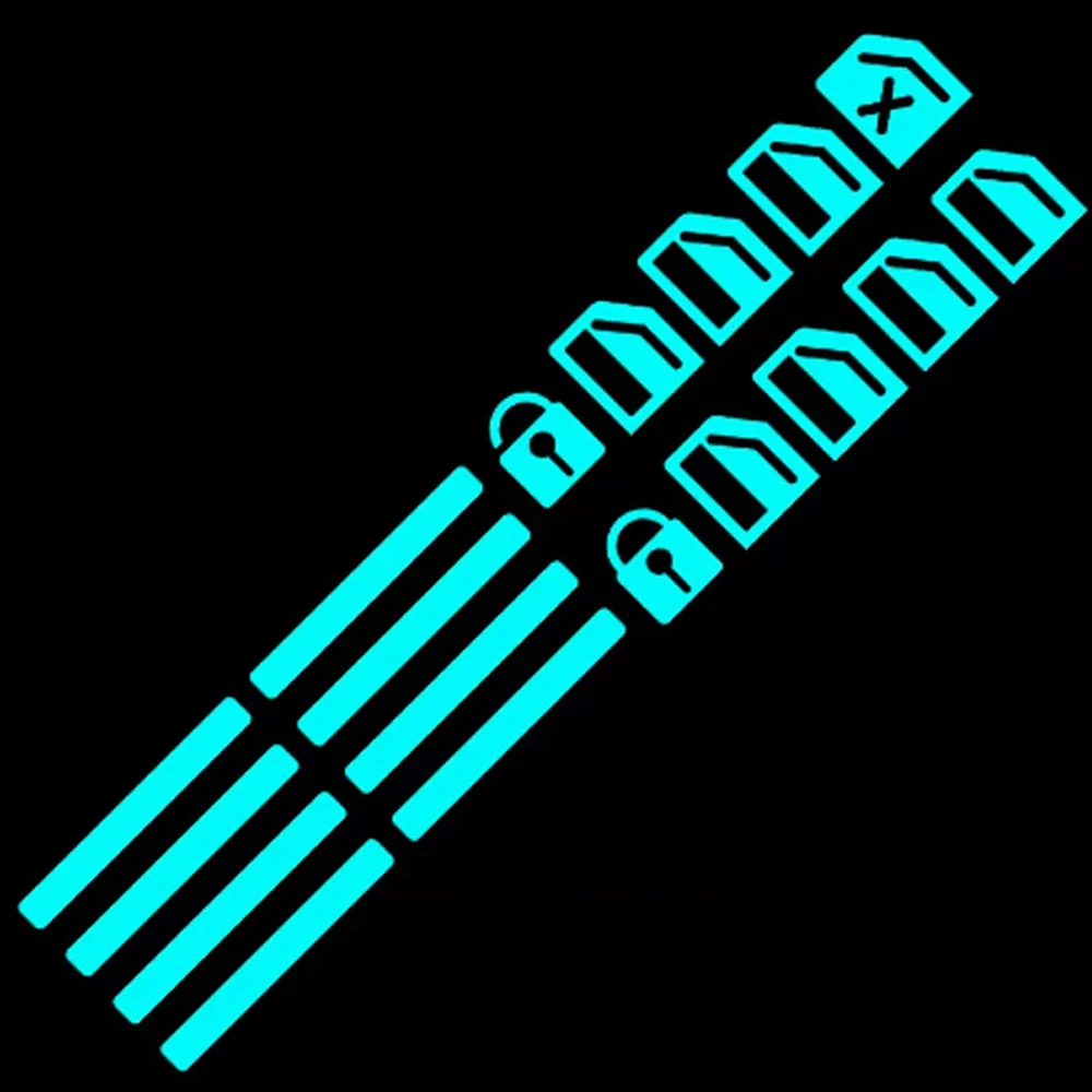 

1pcs Car Window Lifter Luminous Switch Button Stickers Door Window Lift Night Safety Switch Decoration Fluorescent Decals