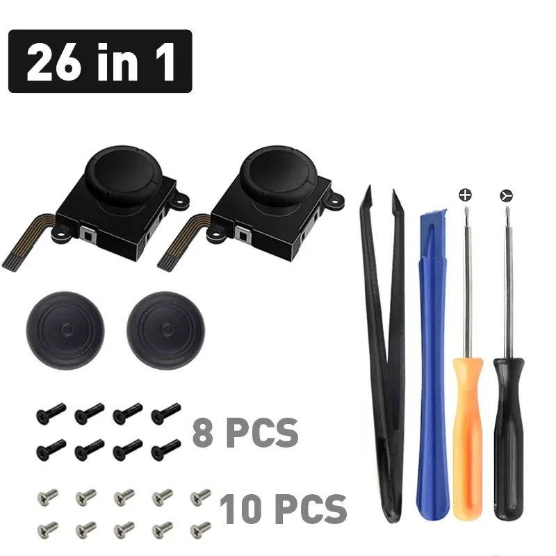 DATA FROG 3D Analog Joystick Thumb Stick Replacement Repair Kit for Handheld Game Console Switch Joystick Repair