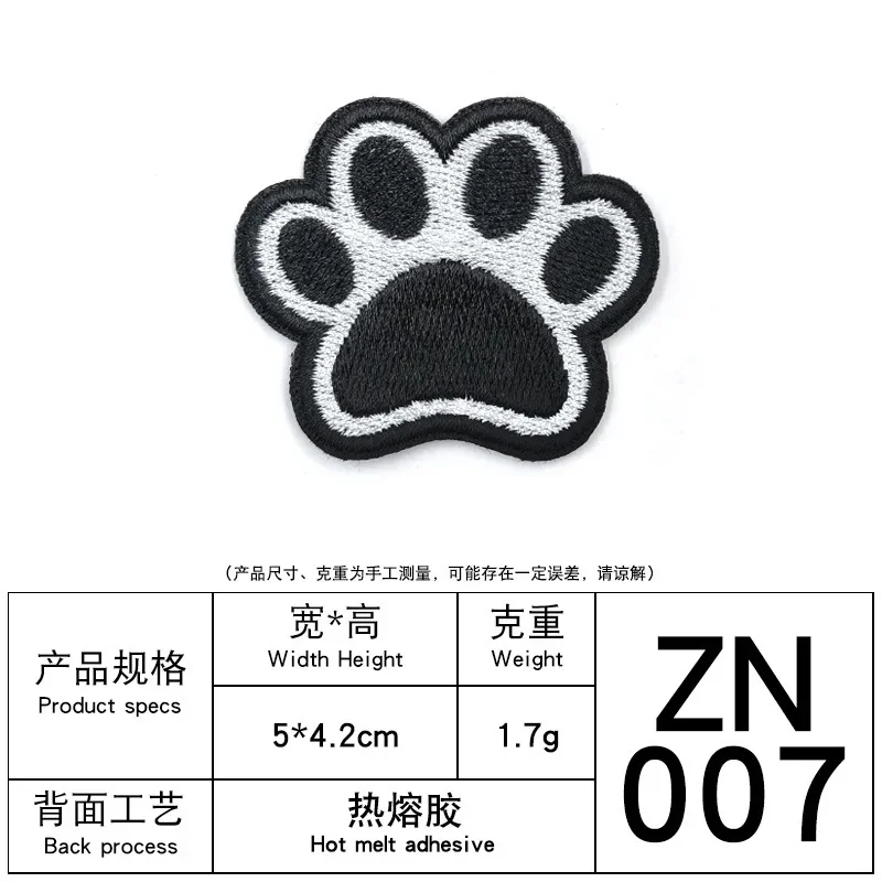 Cartoon Puppy Corgi Patch per ricamo Cute Pet Dog Claw Sticker ferro fai da te su Dachshund Patch distintivi Patch Samoyed Patch per abbigliamento