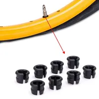 8pcs/lot MTB Road Bike Schrader Valve Rim Convert To Presta Valve Inner Tube Adapter Rubber Plug