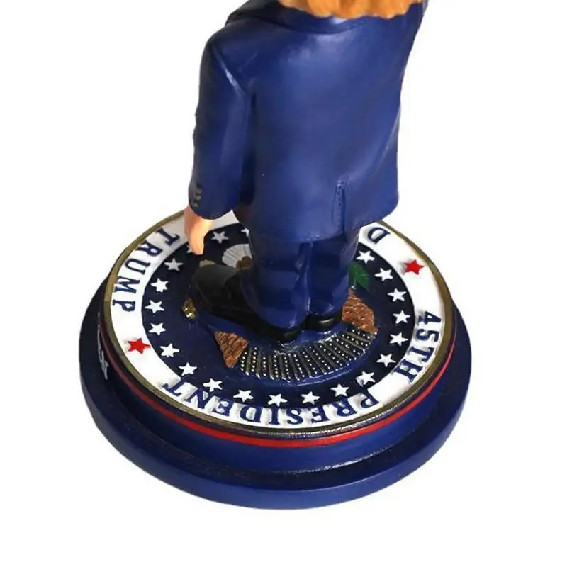 Bobblehead Figures Car Dash Shaking Head Character Car Accessories Resin Creative Shaking Ornament American Presidential Design