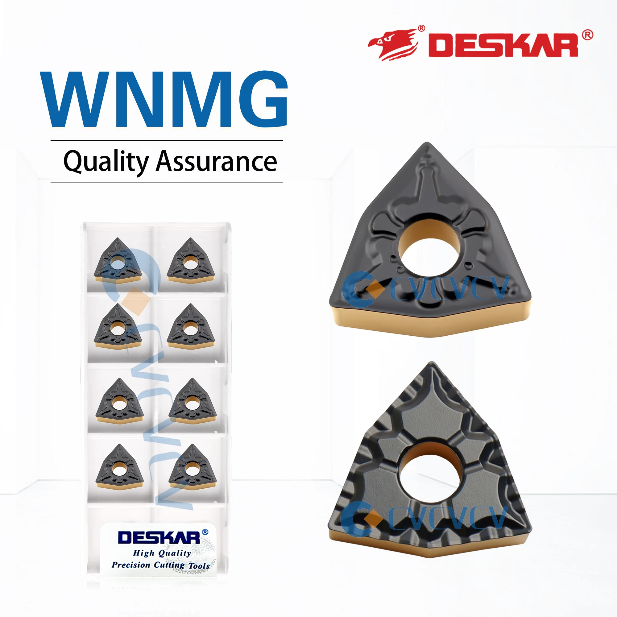 

DESKAR CNC lathe 100%Original Numerical Control WNMG080408-43/060408 TM LF9218 Turning Tool Briangle Processing steel parts Tool