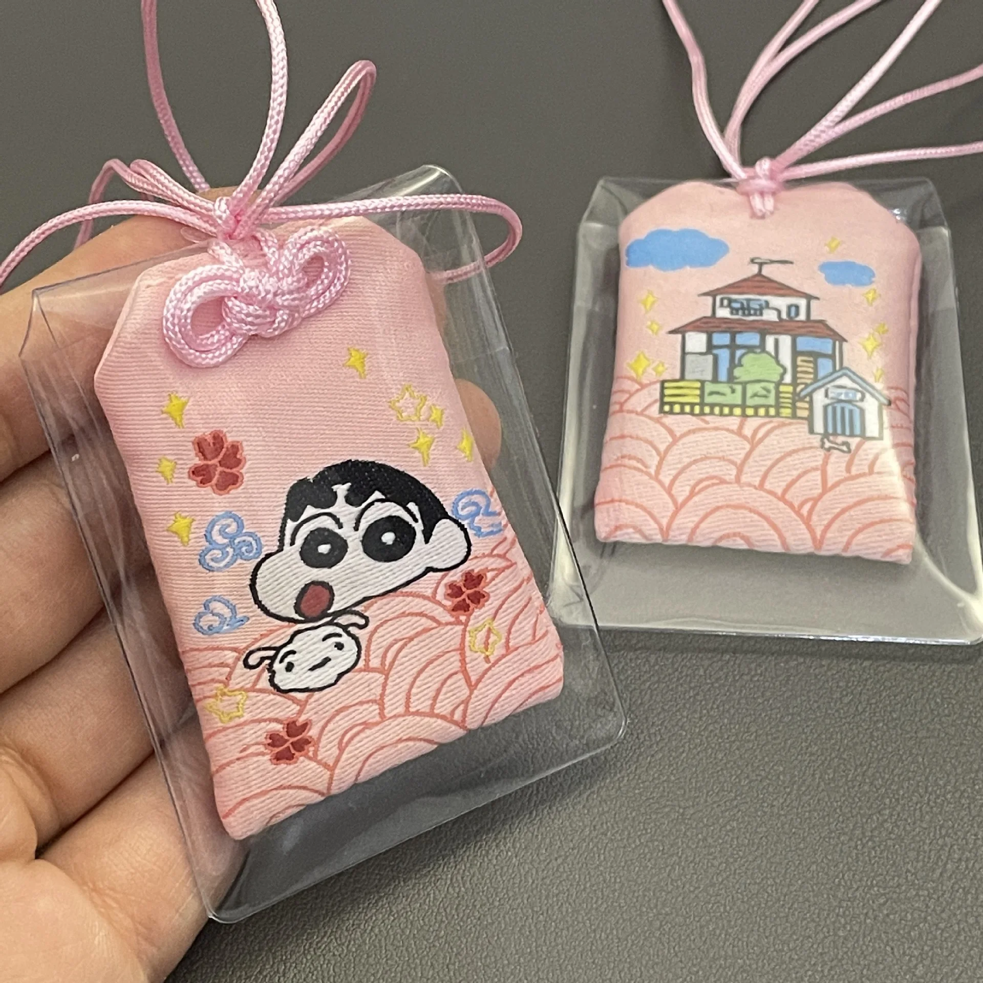 Cartoon Crayon Shin Chan Blessing Bag Creative Keychain Wardrobe Fragrant Bag Kawaii Pendant Fashion Decoration Girl Toy Gift