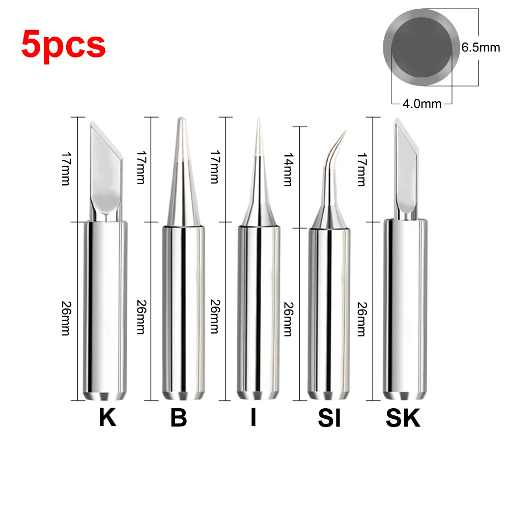 900M T Series Pure Copper Soldering Iron Tip Universal Lead-free Welding Sting For Hakko 936 FX-888D 852D+Soldering Iron Station