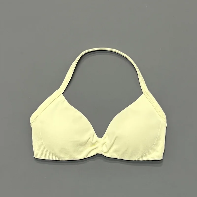 Halter Gym Bra Women High Support Backless Sports Top Seamless Breathable Yoga Workout Running Fitness Active Wear Underwear image 6