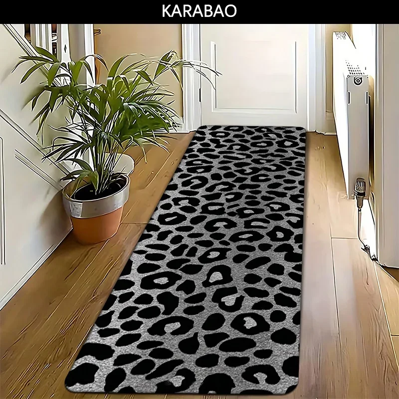 1pc Silvery Black Leopard Print 2D Flat Printing Pattern, Suitable for Multiple Scenarios, Home Decoration, Daily or Festive A