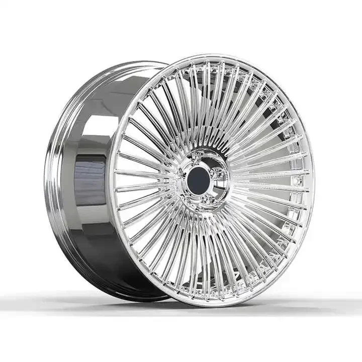 custom forged wheel 5 spokes aluminum alloy polish Chrome wheels rim silver 5x120 18 19 20 21 22 23 24 26 High-Performance Wheel