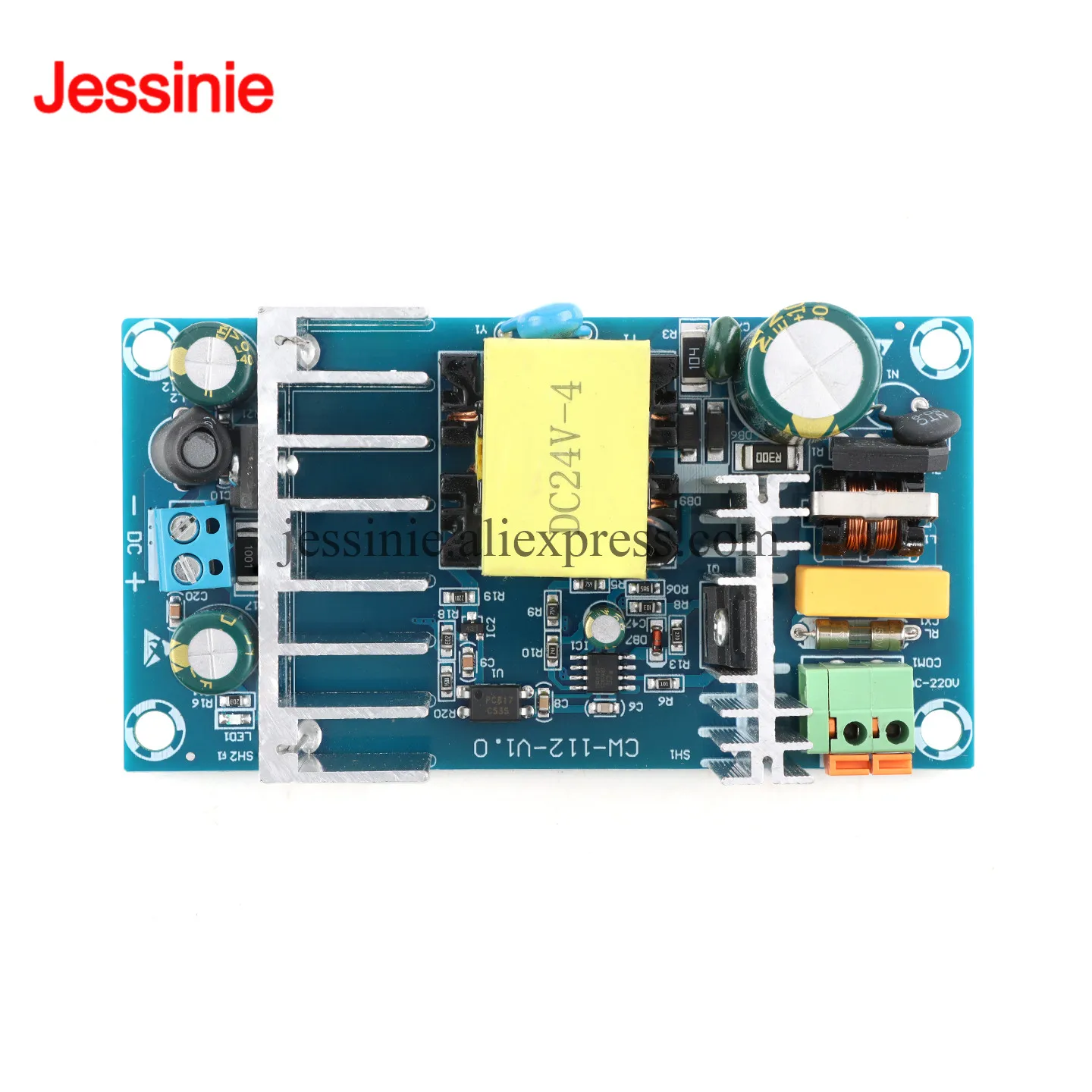 AC-DC 100-265V To 12V 8A 24V 4A Switching Power Supply Module 100W High-Power Step-Down Bare Board Transformer Converter