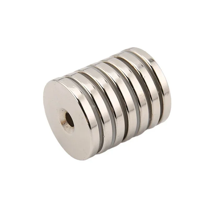 N52 30x5-8 25x4.5-5 Countersink NdFeB neodymium Hole Neodymium Strong Magnet Super Powerful Round Disc Magnetic Ring Motor Screw